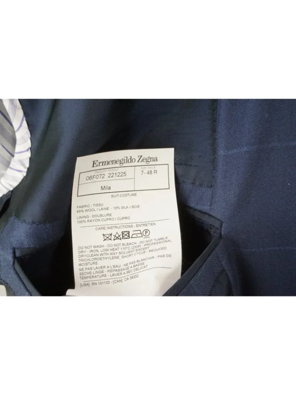 Ermenegildo Zegna Trofeo 600 CURRENT Non Shatnes Milano Silk Blend Jacket 38R